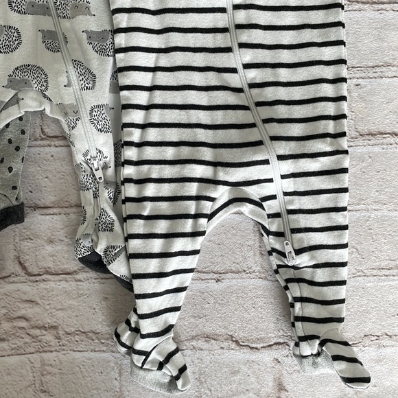 Cloud Island Set of 3 Zip Footies - Picture 3 of 7